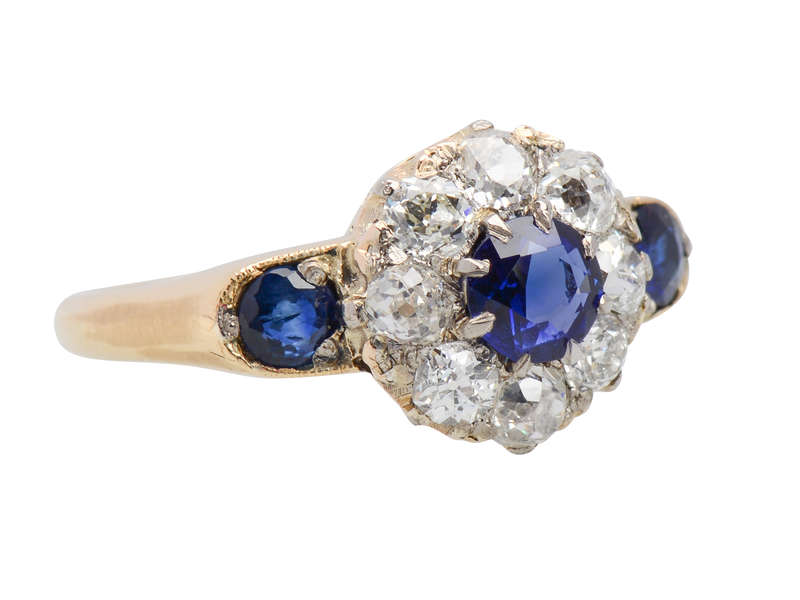 My Blue Heaven - Victorian Sapphire Diamond Ring