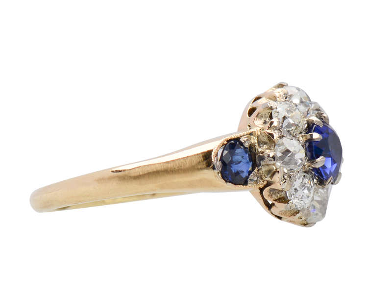 My Blue Heaven - Victorian Sapphire Diamond Ring