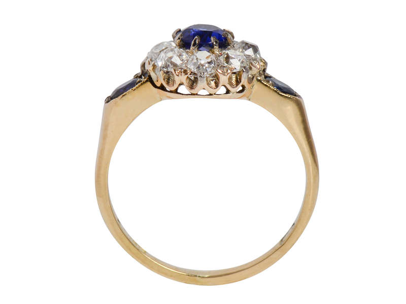 My Blue Heaven - Victorian Sapphire Diamond Ring