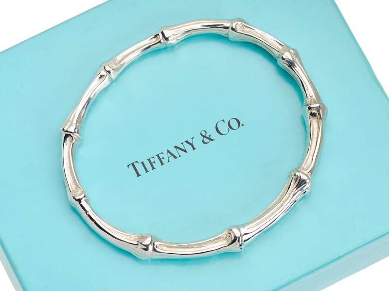 Tiffany Heavy Silver Bamboo Bangle