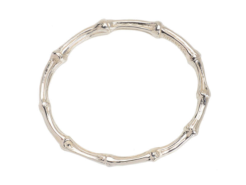 Tiffany Heavy Silver Bamboo Bangle