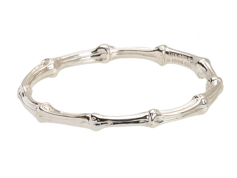 Tiffany Heavy Silver Bamboo Bangle