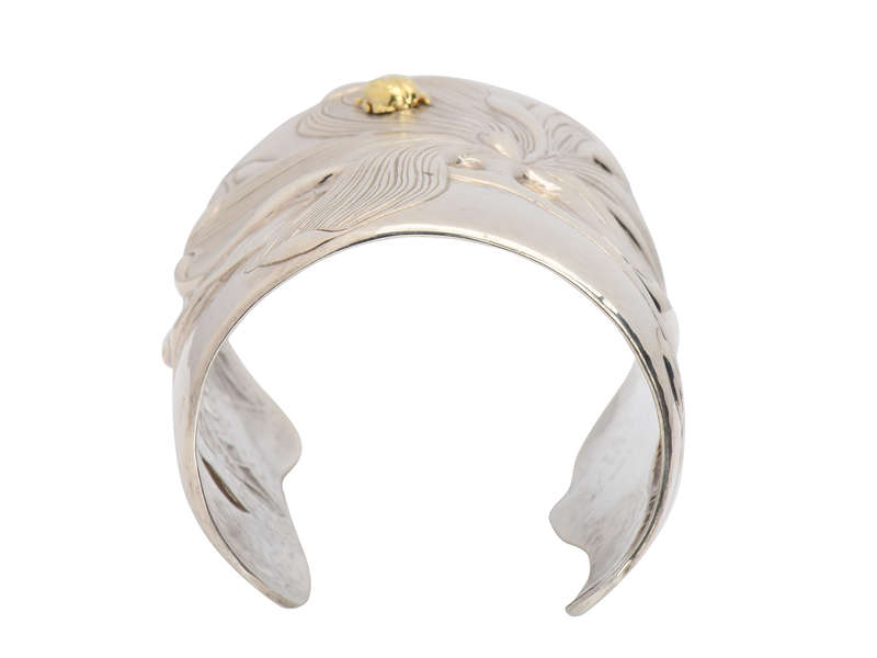 Tiffany & Co. Magnolia & Ladybug Silver Cuff