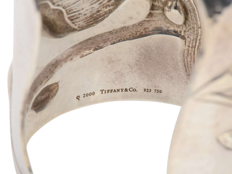 Tiffany & Co. Magnolia & Ladybug Silver Cuff