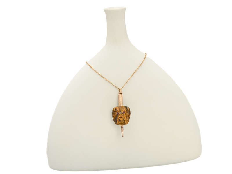 
                      
                        Tiger's Eye Carved Double Dog Mechanical Pencil
                      
                    