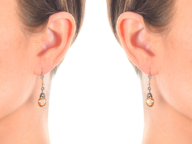 Precious Topaz Diamond Earrings