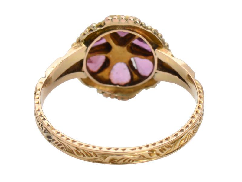 Victorian Almandine Garnet Bloom of 1875