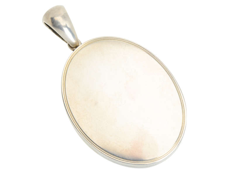 The White Rose - Victorian Enamel Silver Locket