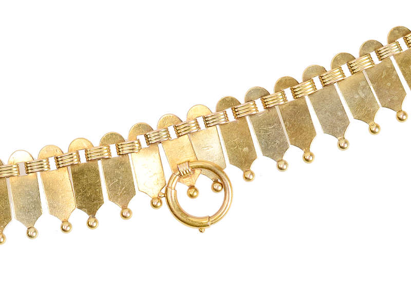 Au Courant - Victorian Gold Fringe Necklace