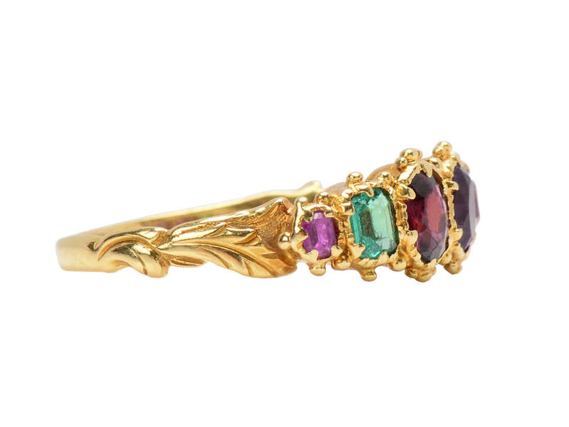 Victorian Gem Set Antique Regard Ring