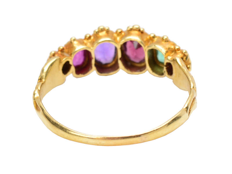 Victorian Gem Set Antique Regard Ring