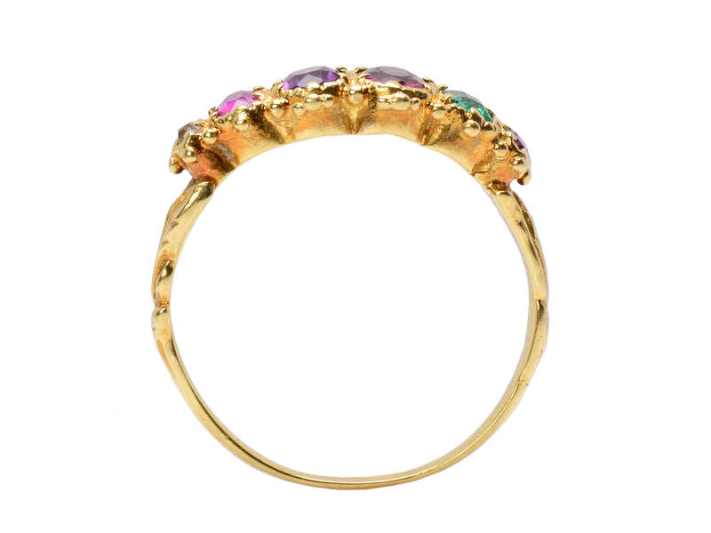 Victorian Gem Set Antique Regard Ring