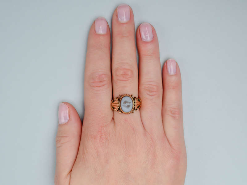 Victorian Intaglio Pisces Fish Ring