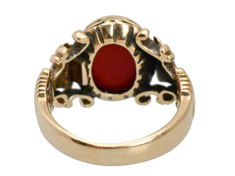 Victorian Intaglio Pisces Fish Ring