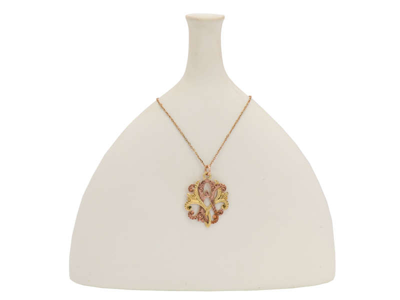 Initially...Victorian Rose & Green Gold Monogram