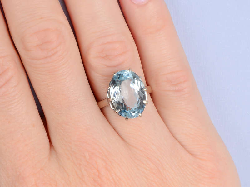 
                      
                        Vintage Blue Topaz Solitaire Ring
                      
                    