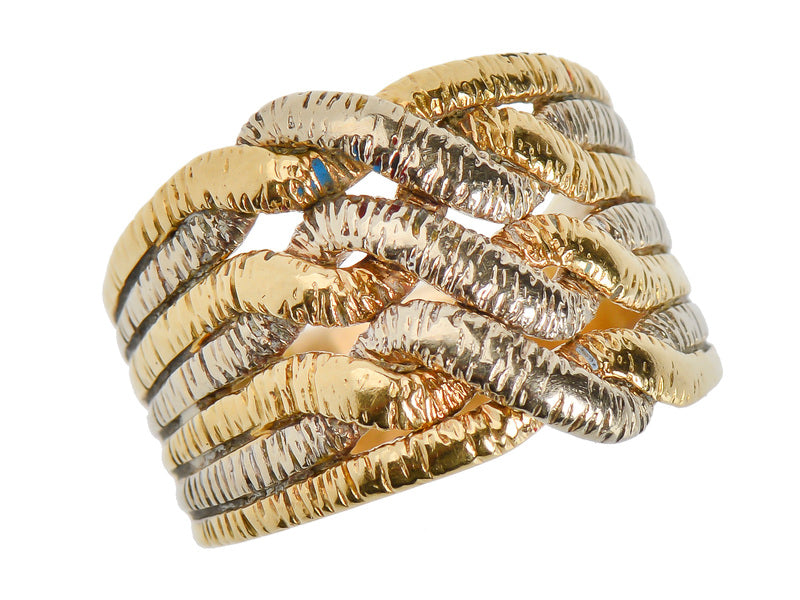 
                      
                        Vintage Two Tone Puzzle Ring
                      
                    