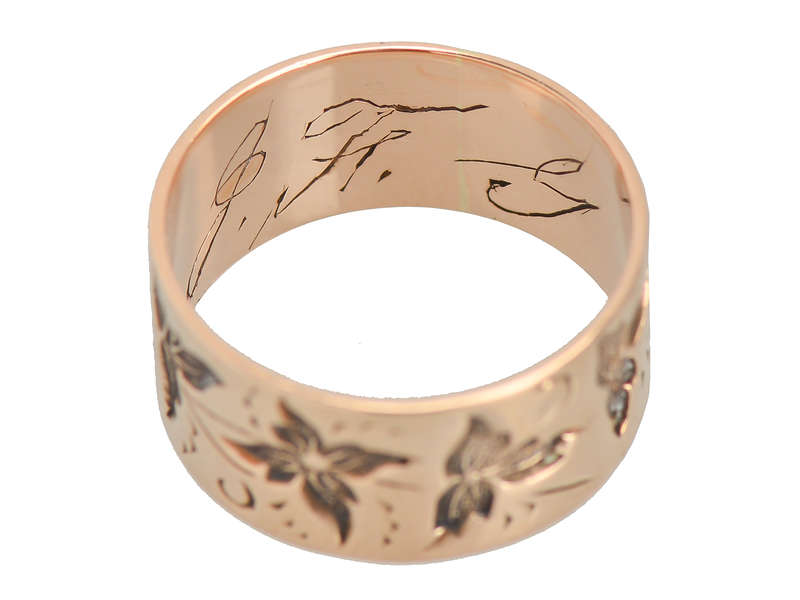 Leaves of Gold - Victorian Wedding Band