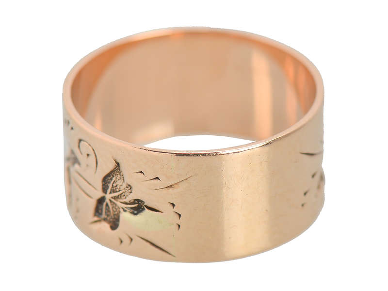 Leaves of Gold - Victorian Wedding Band
