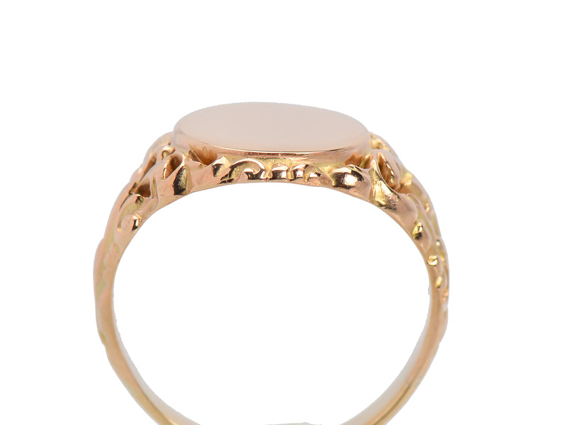 Antique Fancy Signet Ring in Gold