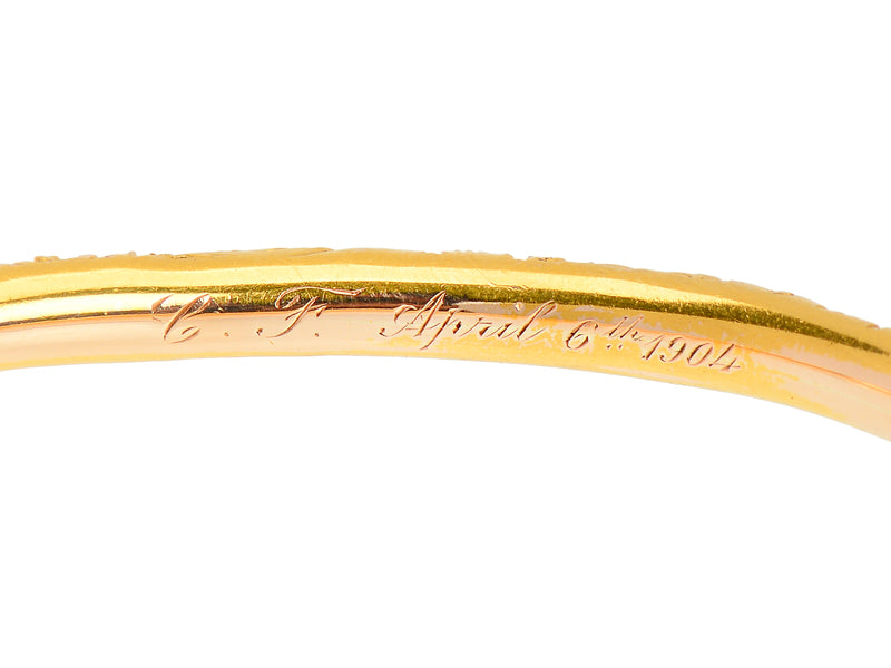 
                      
                        Edwardian Patterned Bangle Bracelet of 1904
                      
                    