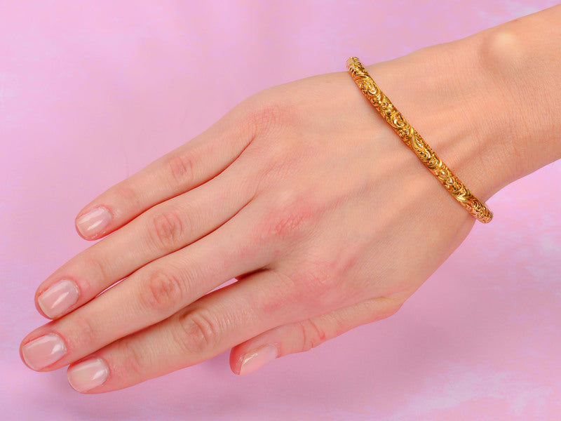 
                      
                        Edwardian Patterned Bangle Bracelet of 1904
                      
                    