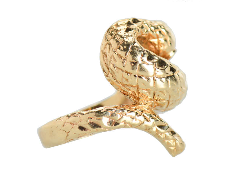 SSSSay Yessss....Vintage Snake Ring of Gold