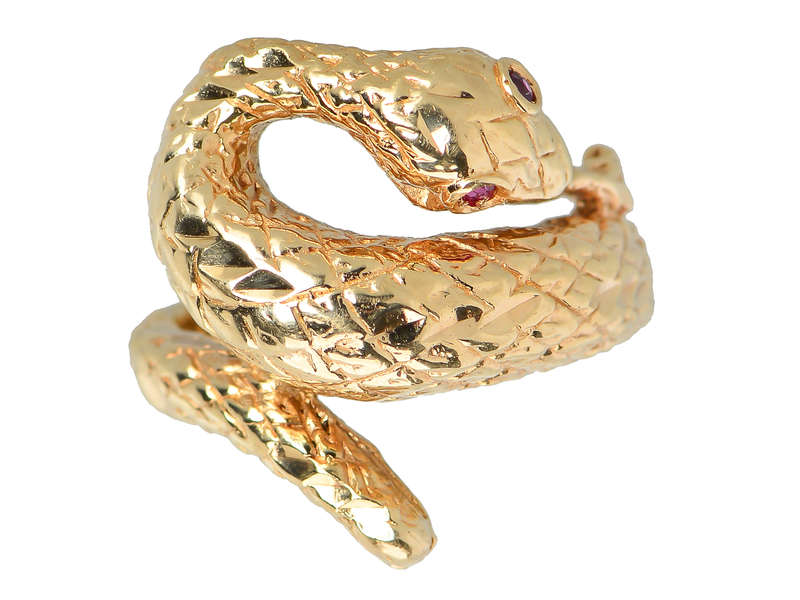 SSSSay Yessss....Vintage Snake Ring of Gold