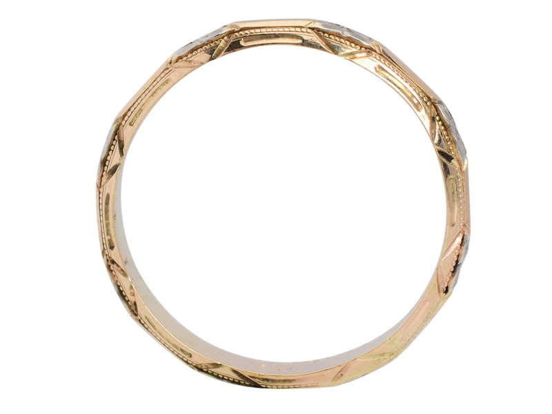 Orange Blossoms in White & Rose Gold