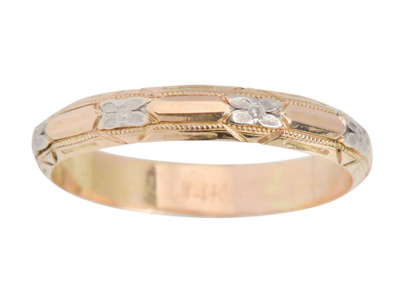 Orange Blossoms in White & Rose Gold