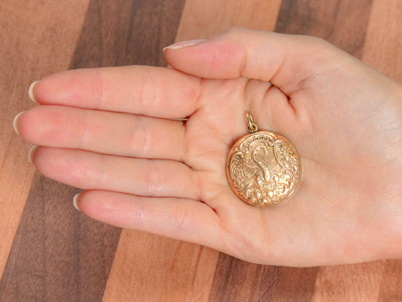 Antique Sloan & Co. Scorpio Zodiac Pendant