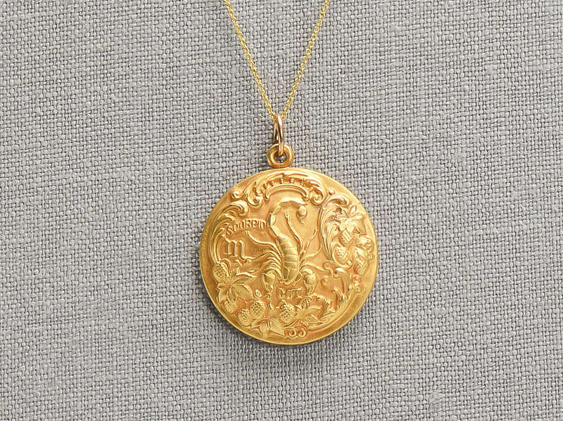 
                      
                        Antique Sloan & Co. Scorpio Zodiac Pendant
                      
                    