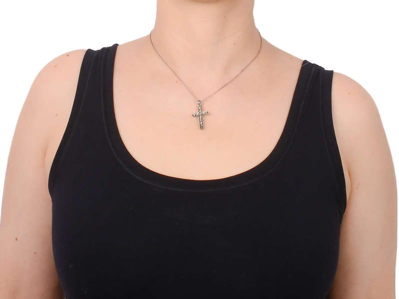 Antique Rose Cut Diamond Cross