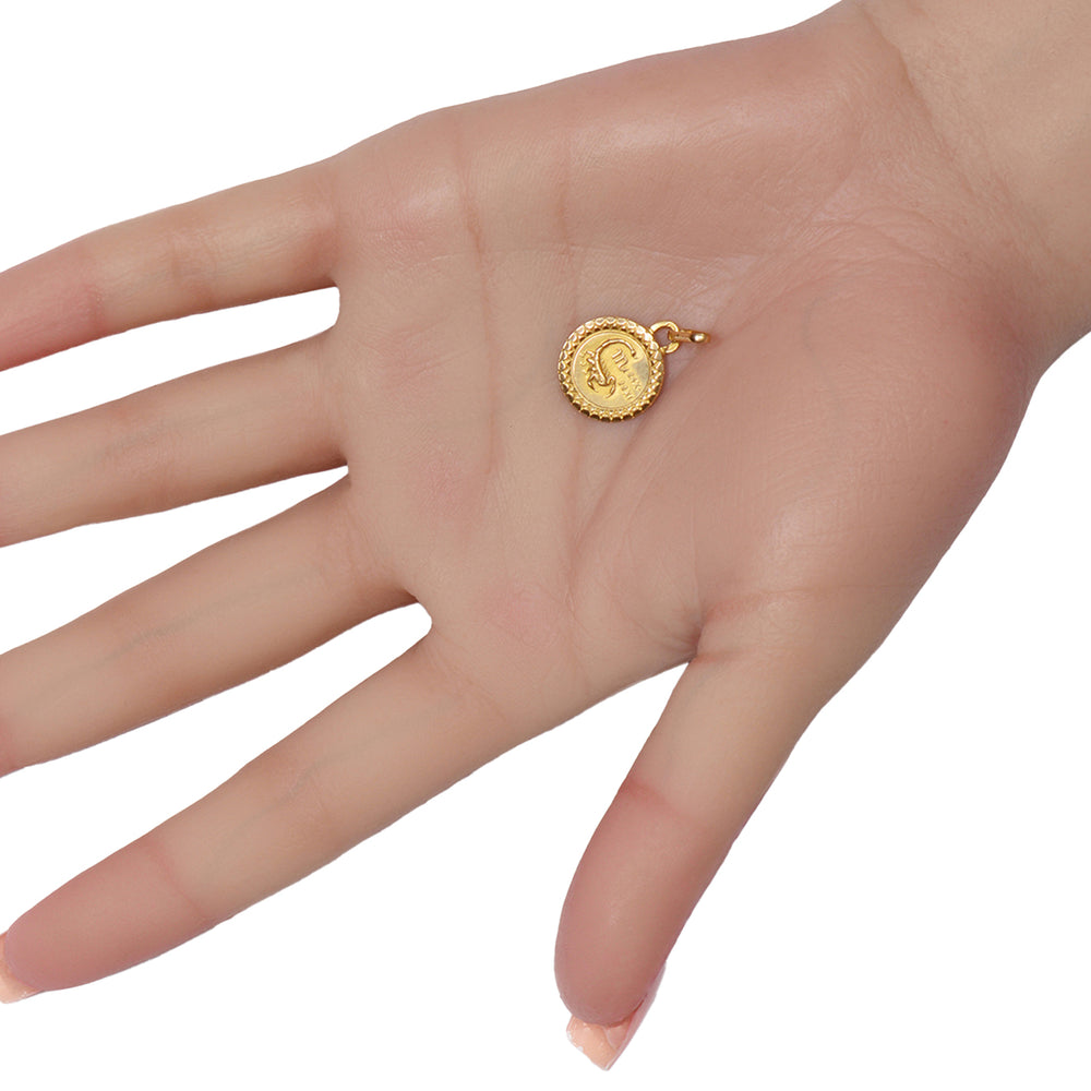 
                      
                        French 18k Gold Zodiac Charm Pendant Scorpio
                      
                    