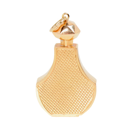 Vintage 18k Gold Perfume Bottle Pendant