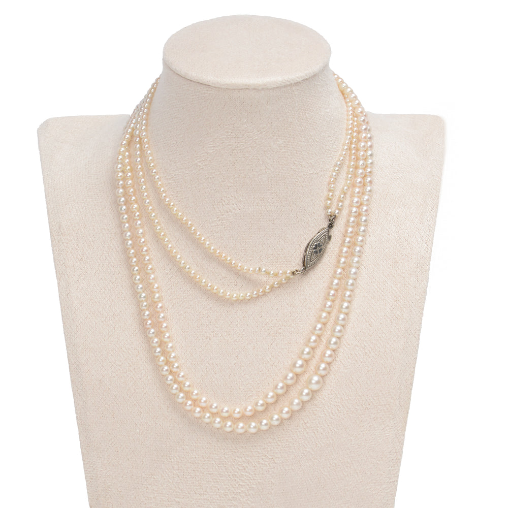 Double Delight - Mikimoto Cultured Pearl Necklace