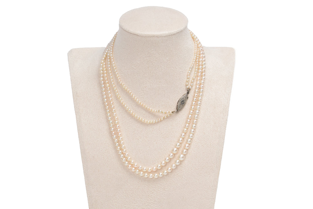 Double Delight - Mikimoto Cultured Pearl Necklace