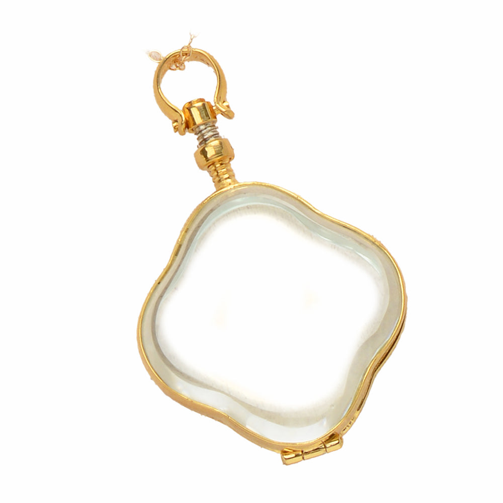 Lucky Locket - Glass Vermeil Curvaceous Pendant