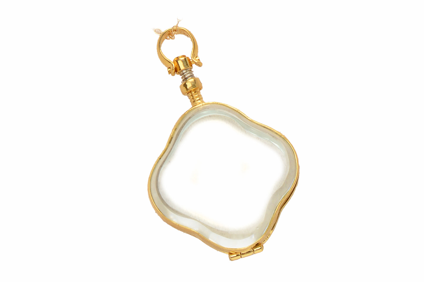 Lucky Locket - Glass Vermeil Curvaceous Pendant