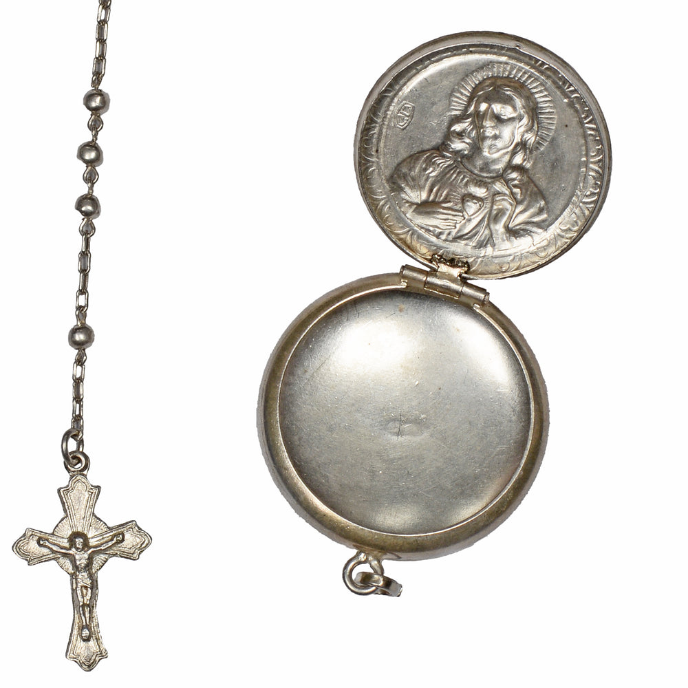 
                      
                        Vintage Silver Rosary & Case Blessed by the Pope
                      
                    