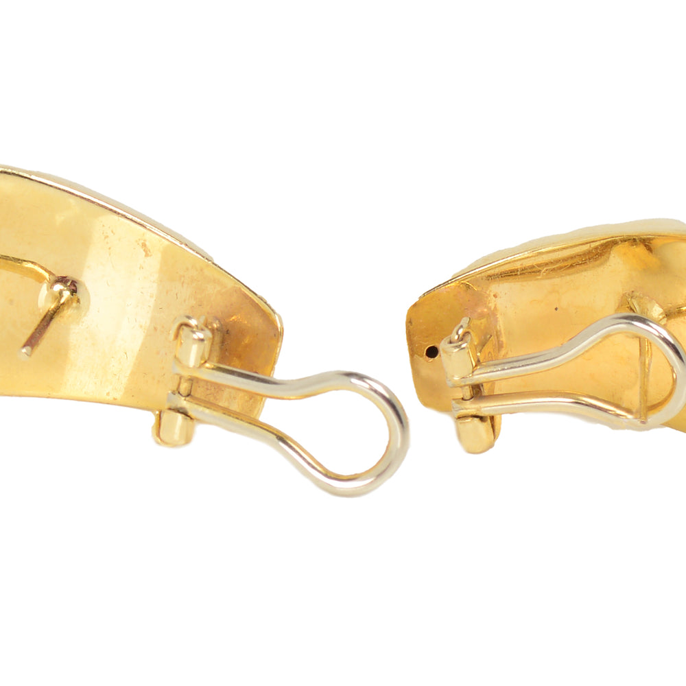 
                      
                        Vintage Italian  Unoaerre 14k Gold Post Clip Earrings
                      
                    