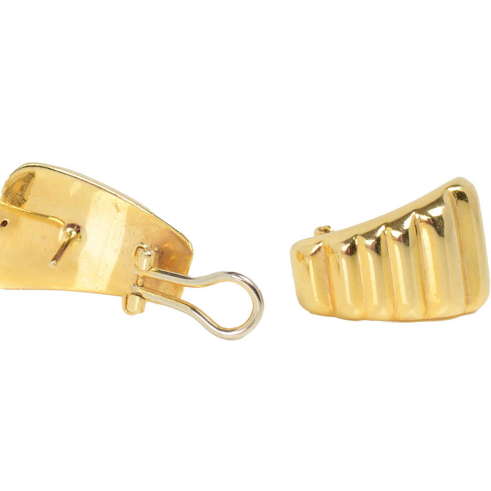 
                      
                        Vintage Italian  Unoaerre 14k Gold Post Clip Earrings
                      
                    
