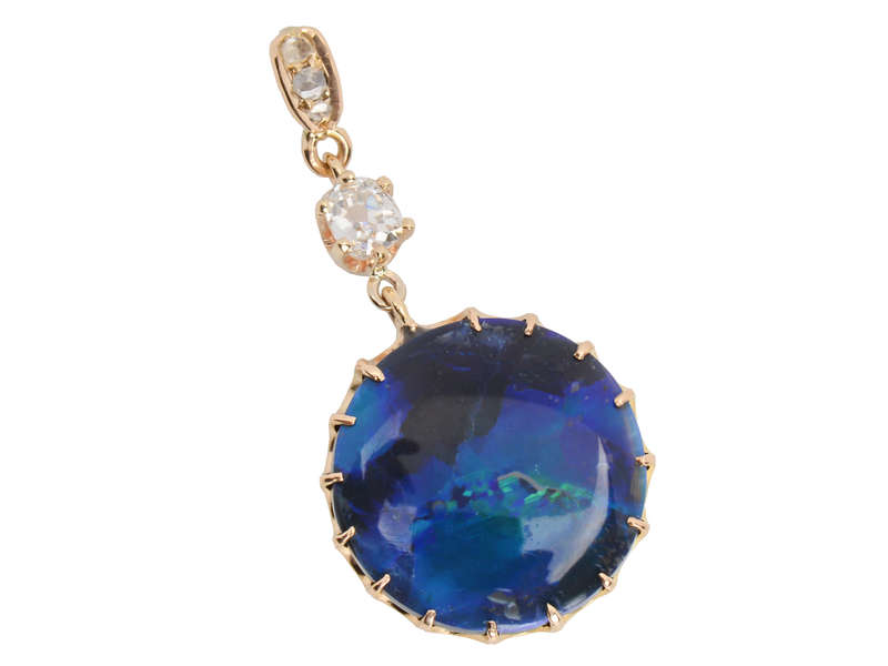 That Old Black Magic - Fantastic Opal Pendant