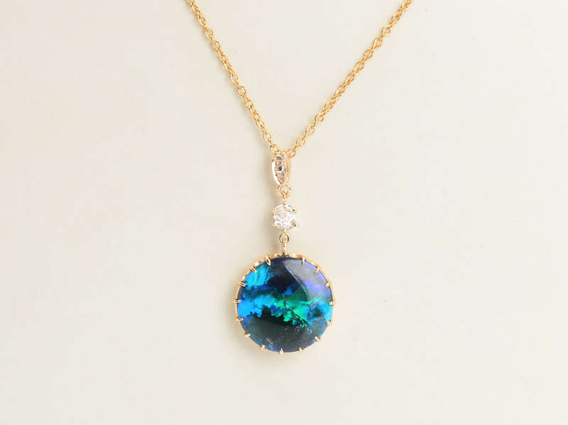 That Old Black Magic - Fantastic Opal Pendant