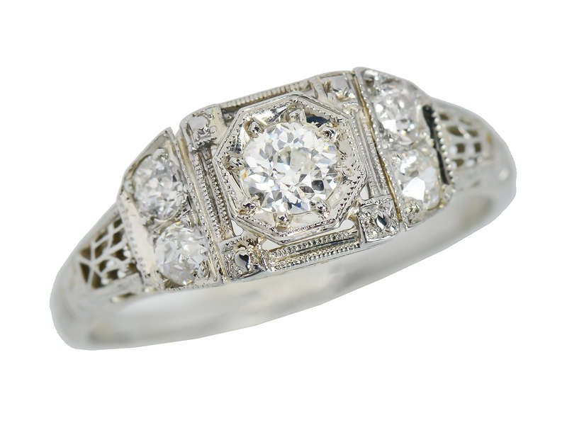 Vintage Art Deco Engagement Ring