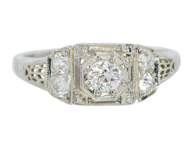 Vintage Art Deco Engagement Ring