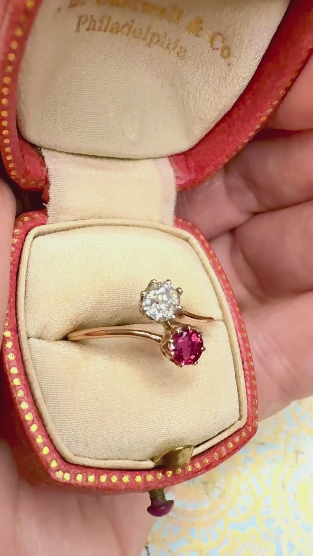 The Kiss - Moi et Toi Ruby Diamond Ring