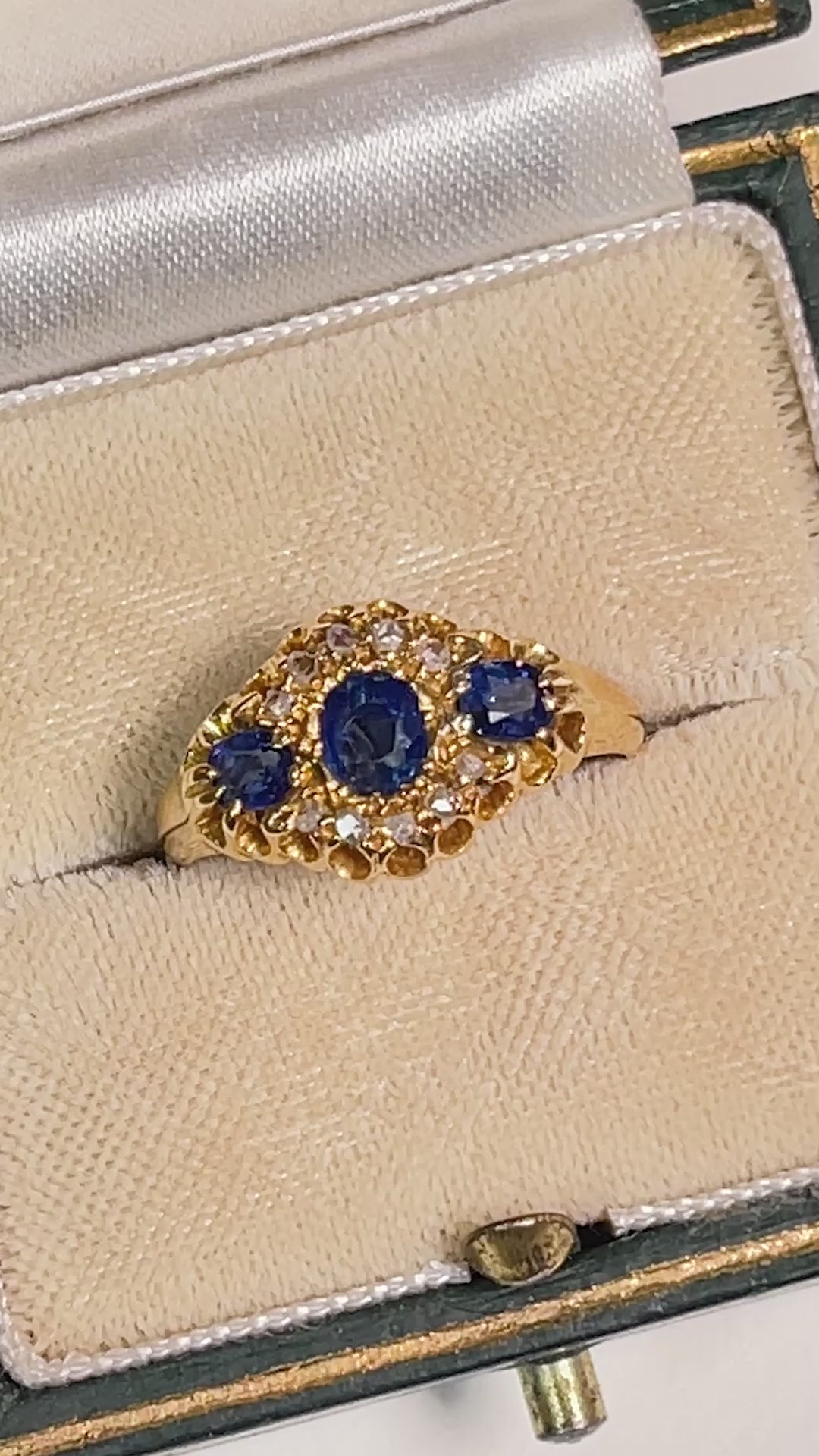 Antique Sapphire Diamond Ring From 1903