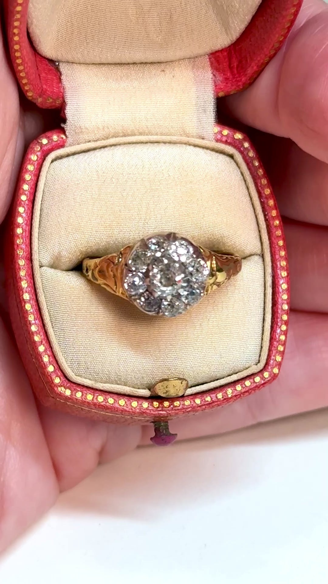 Razzmatazz Victorian Old Mine Cut Diamond Ring